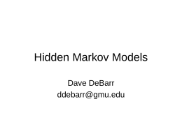 Hidden Markov Models - mason.gmu.edu Server