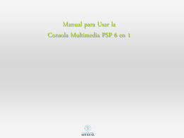 Manual para Usar la Consola multimedia PSP 6 en 1