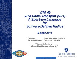 VITA 49VITA Radio Transport (VRT)A Spectrum Language …