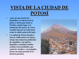 VISTA DE LA CIUDAD DE POTOS&#205