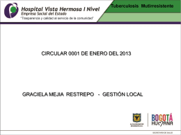 Diapositiva 1 - HOSPITAL VISTA HERMOSA