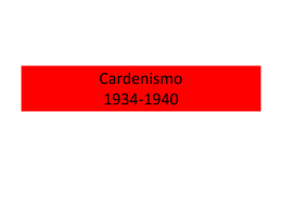 Cardenismo 1934-1940