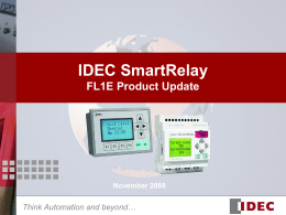 IDEC SmartRelay FL1E Product Update
