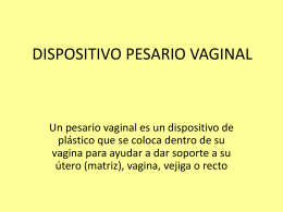 DISPOSITIVO PESARIO VAGINAL