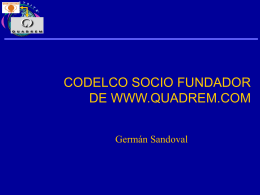CODELCO SOCIO FUNDADOR DE WWW.QUADREM.COM