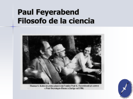 Paul Feyerabend Filosofo de la ciencia