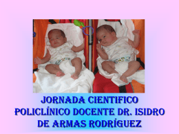 JORNADA CIENTIFICA POLICLINICO DR. ISIDRO DE ARMAS