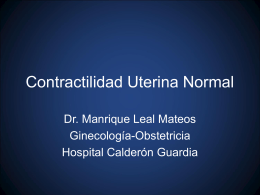 Contractilidad Uterina Normal - Gine