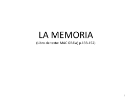 LA MEMORIA - INTEF