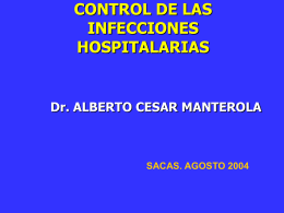 CONTROL DE LAS INFECIONES HOSPITALARIAS
