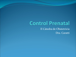 Control Prenatal - Inicio - Catedra Obstetrucia Bolatti
