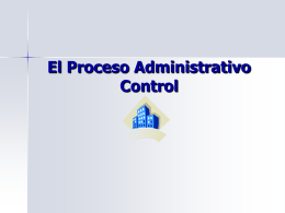 El Proceso Administrativo Direccion y Control
