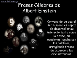 frases de Albet Einstein