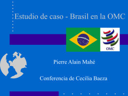 Estudio de caso - Brasil en la OMC
