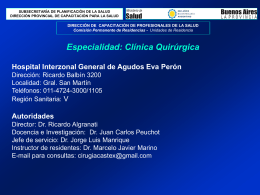 Hospital Interzonal General de Agudos ( H.I.G.A. ) EVA