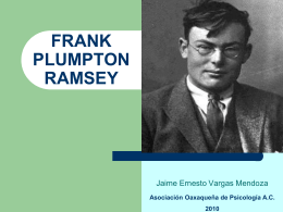 FRANK PLUMPTON RAMSEY