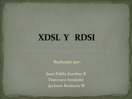 XDSL Y RDSI