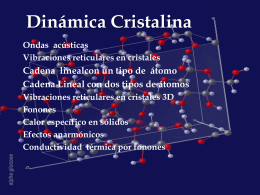 Crystal Dynamics - Universidad Nacional de Colombia