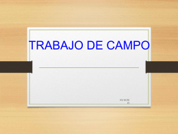 TRABAJO DE CAMPO