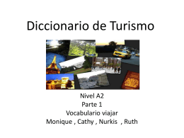 Diccionario de Turismo