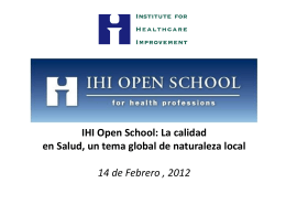 IHI Open School Mexican Launch Call