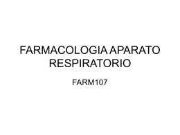 FARMACOLOGIA APARATO RESPIRATORIO