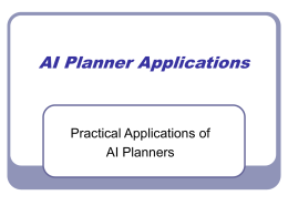 AI Planner Applications
