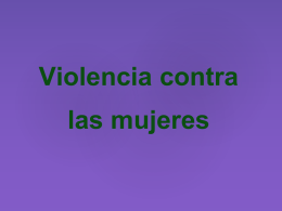 Violencia contra las mujeres