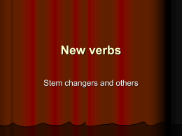 New verbs