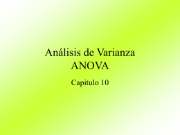Analisis de Varianza