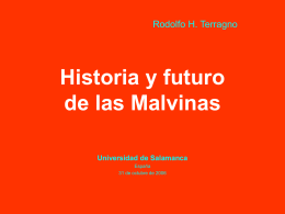 Historia y futuro de las Malvinas