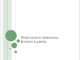 Portafolio personal Katrin Lampel