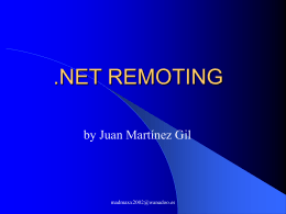.NET REMOTING