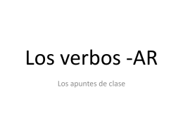 Los verbos -AR