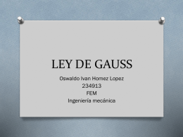 LEY DE GAUSS