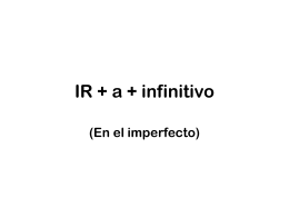 IR a + infinitivo