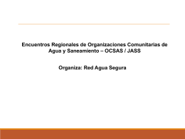 Diapositiva 1 - Red Agua Segura