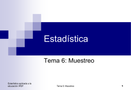 Tema 5: Muestreo - Ipep