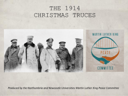THE 1914 CHRISTMAS TRUCES