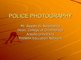 POLICE PHOTOGRAPHY
