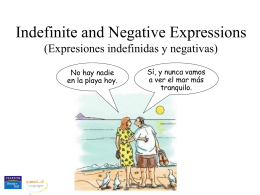Negative expressions