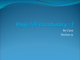 Page 59 Vocabulary =]