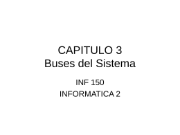 CAPITULO 3 Buses del Sistema