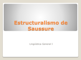 Estructuralismo de Saussure