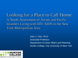 Asian Immigrant Community Institutions in NYC and HIV