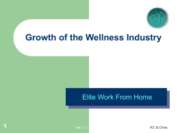 Growth of Wellness Industry