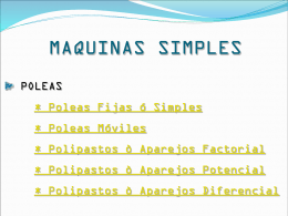 MAQUINAS SIMPLES