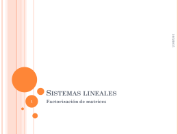 Sistemas lineales