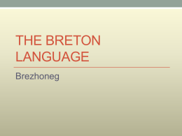 The Breton Language - University of Ottawa