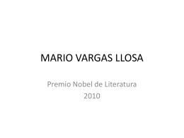 MARIO VARGAS LLOSA